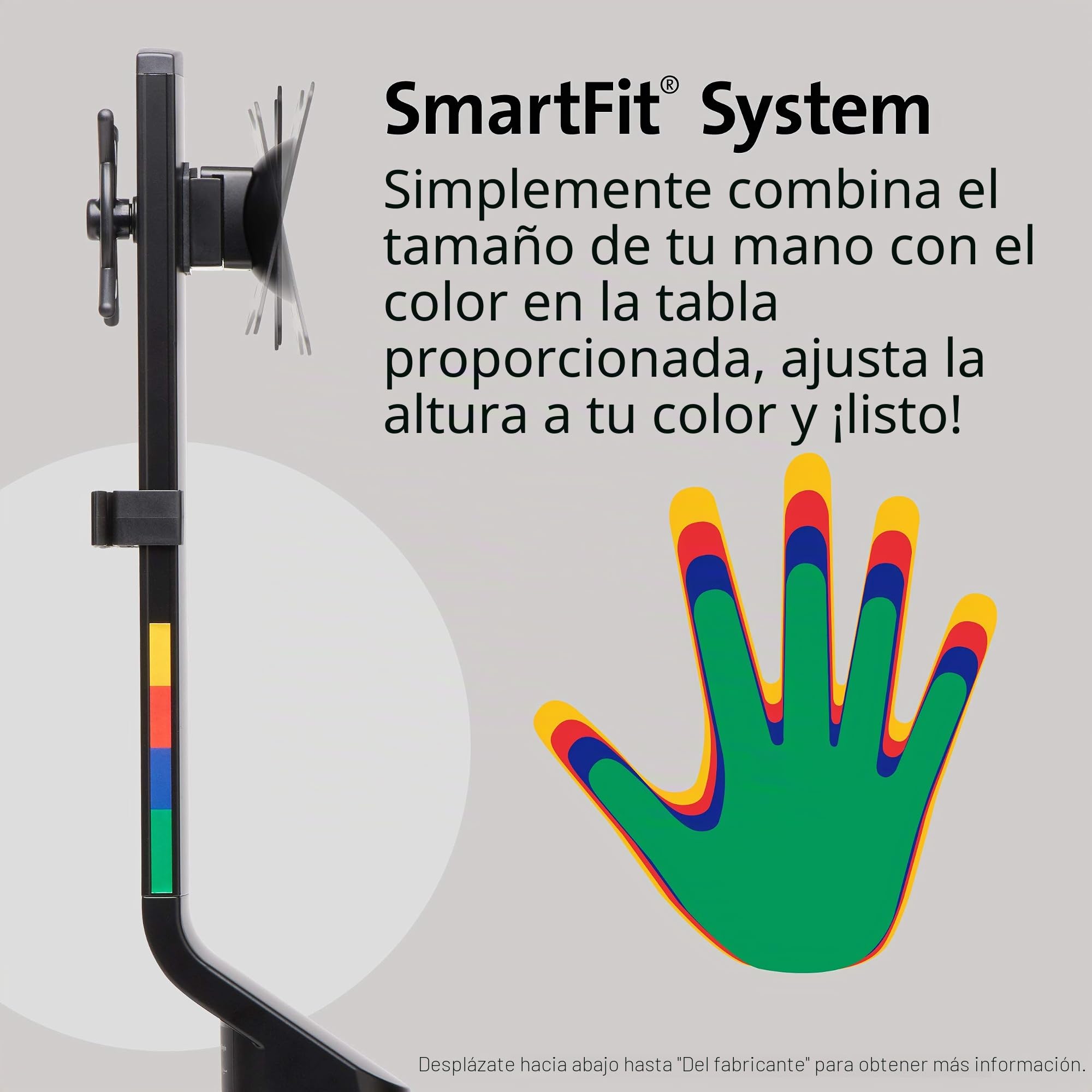 Kensington Brazo SmartFit para un Monitor con Placa VESA - Brazo de Ahorro de Espacio para un Monitor Pequeño con Configuración de Altura Ajustable, Negro (K55512WW)