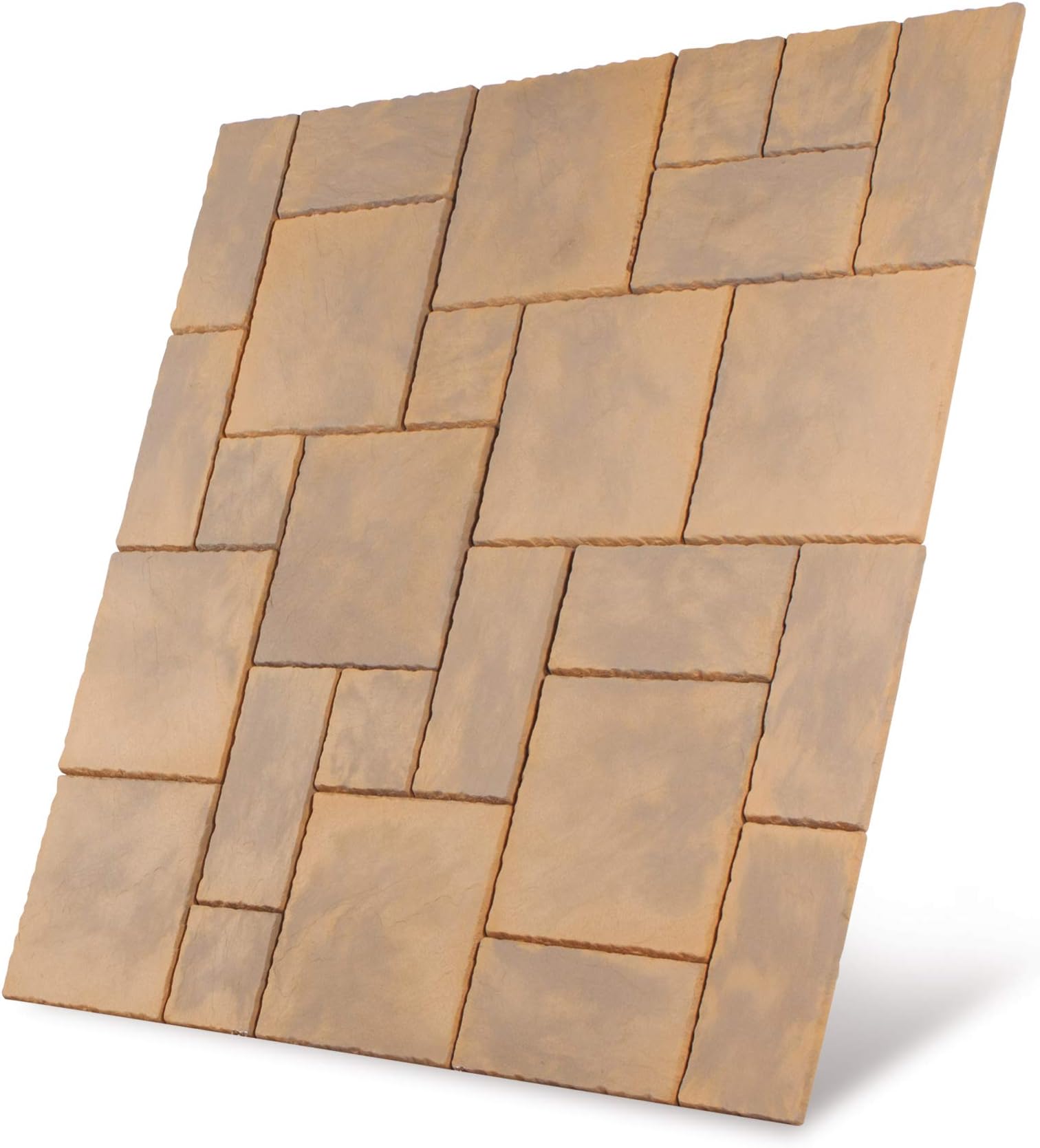 Concrete Chalice Paving Patio Kit - Durable Construction - Easy-to-Install Outdoor Flooring Solution - 5.76 m^2 - Honey Brown