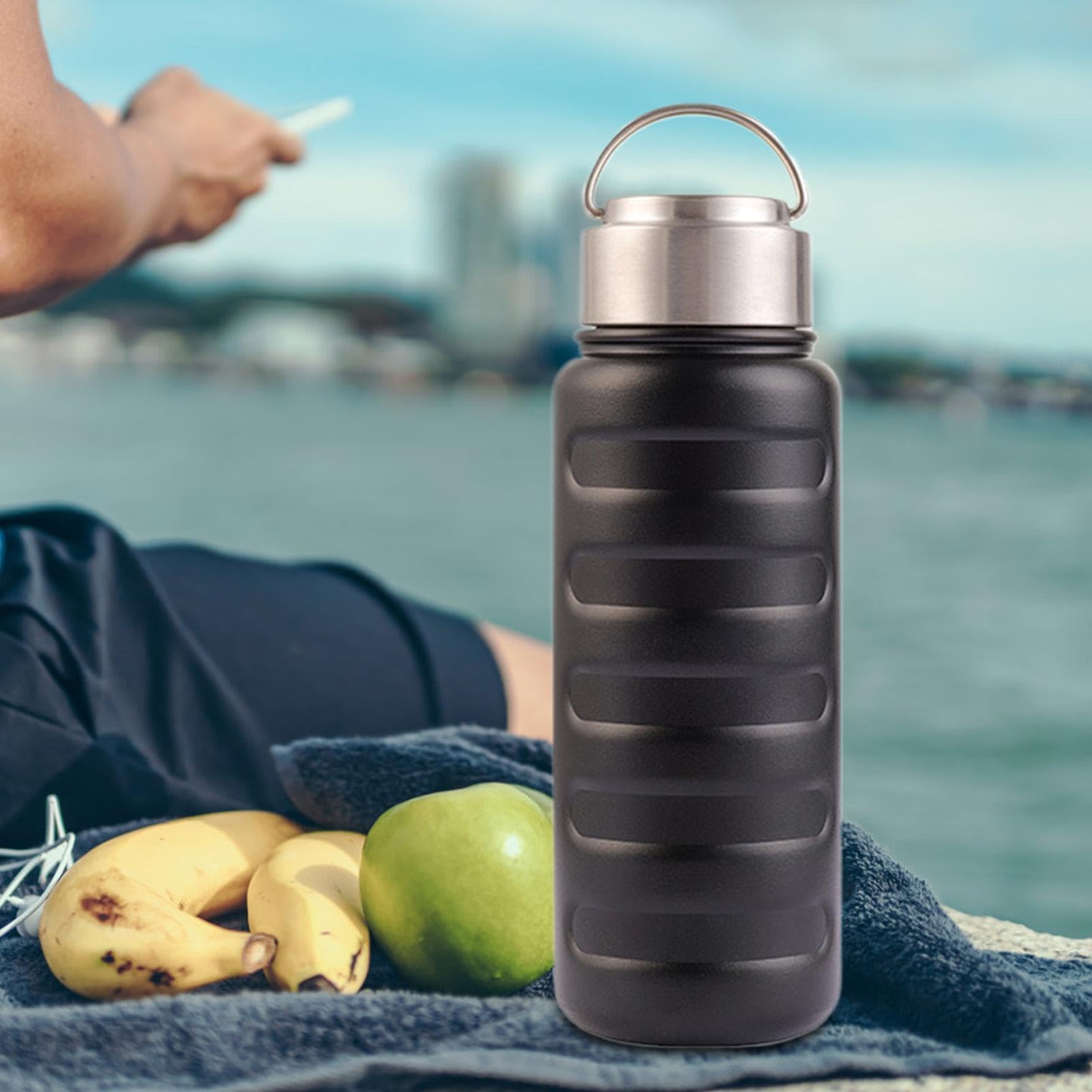 Borraccia termica in acciaio inox, da 963,9 g, portatile, per bevande calde, ideale per escursioni, palestra, viaggi, campeggio, ciclismo e sport all'aria aperta