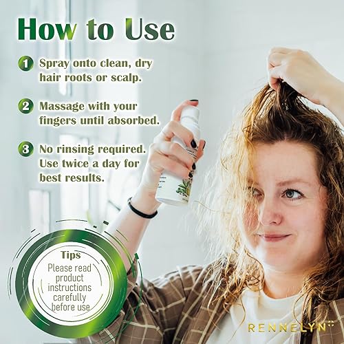 Miniatura 5 de Spray de aceite natural para el crecimiento del cabello aceite de batana de ricino de romero con loción de agua de arroz para engrosamiento del