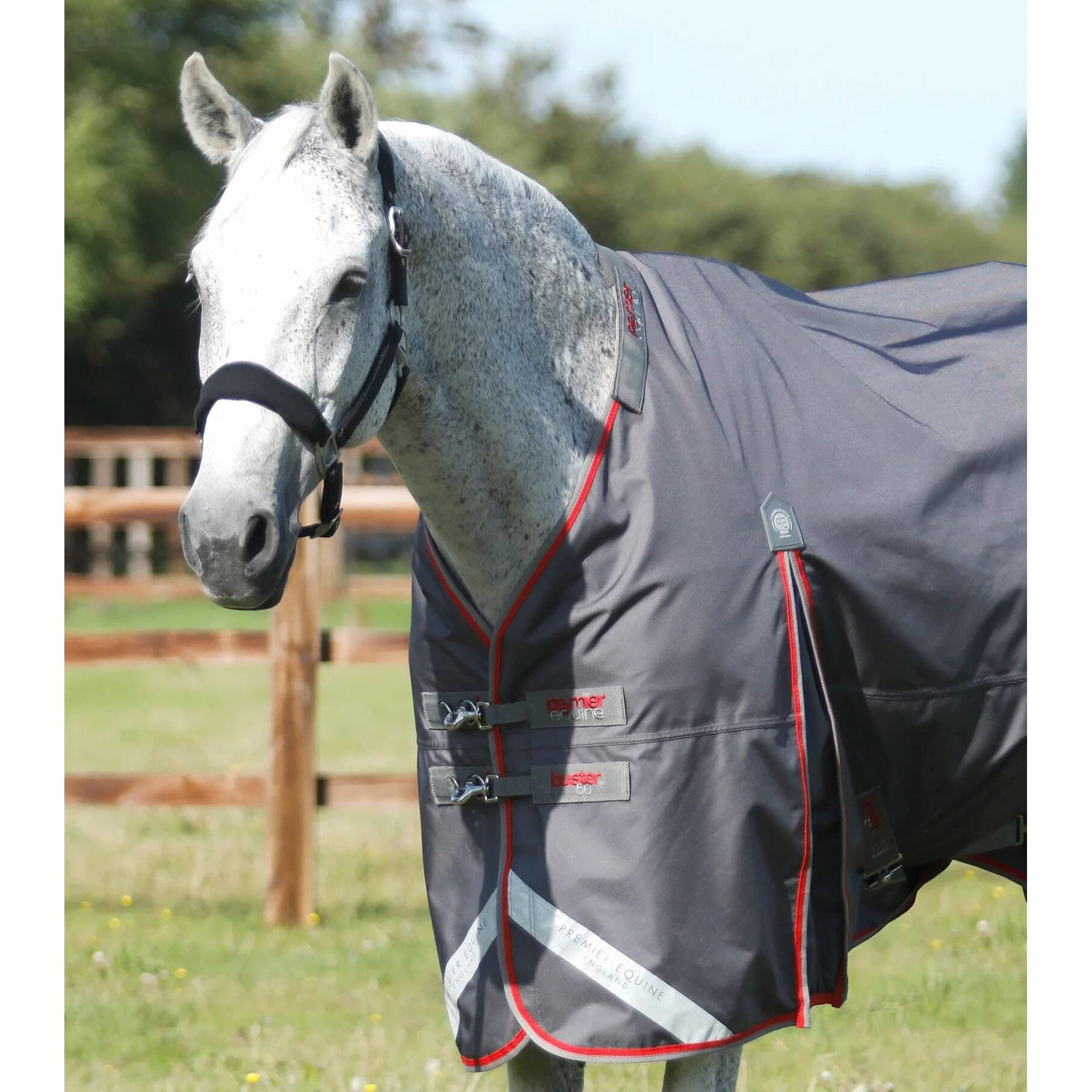 Coperta impermeabile per cavalli con copricollo Premier Equine Buster 50 g