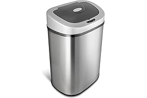 NINESTARS Electric Touchless Trash Can: Motion-Activated Waste Disposal