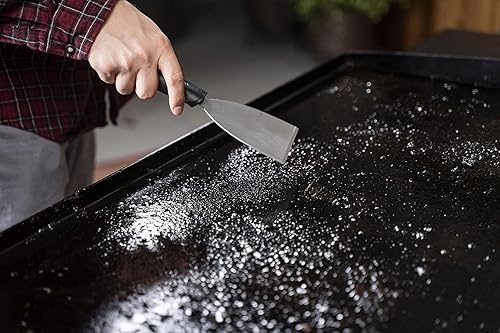 Miniatura 7 de Blackstone Kit de herramientas de limpieza 5463 (8 piezas) parrilla de barbacoa con parte superior plana para interiores y exteriores, 1 rascador de