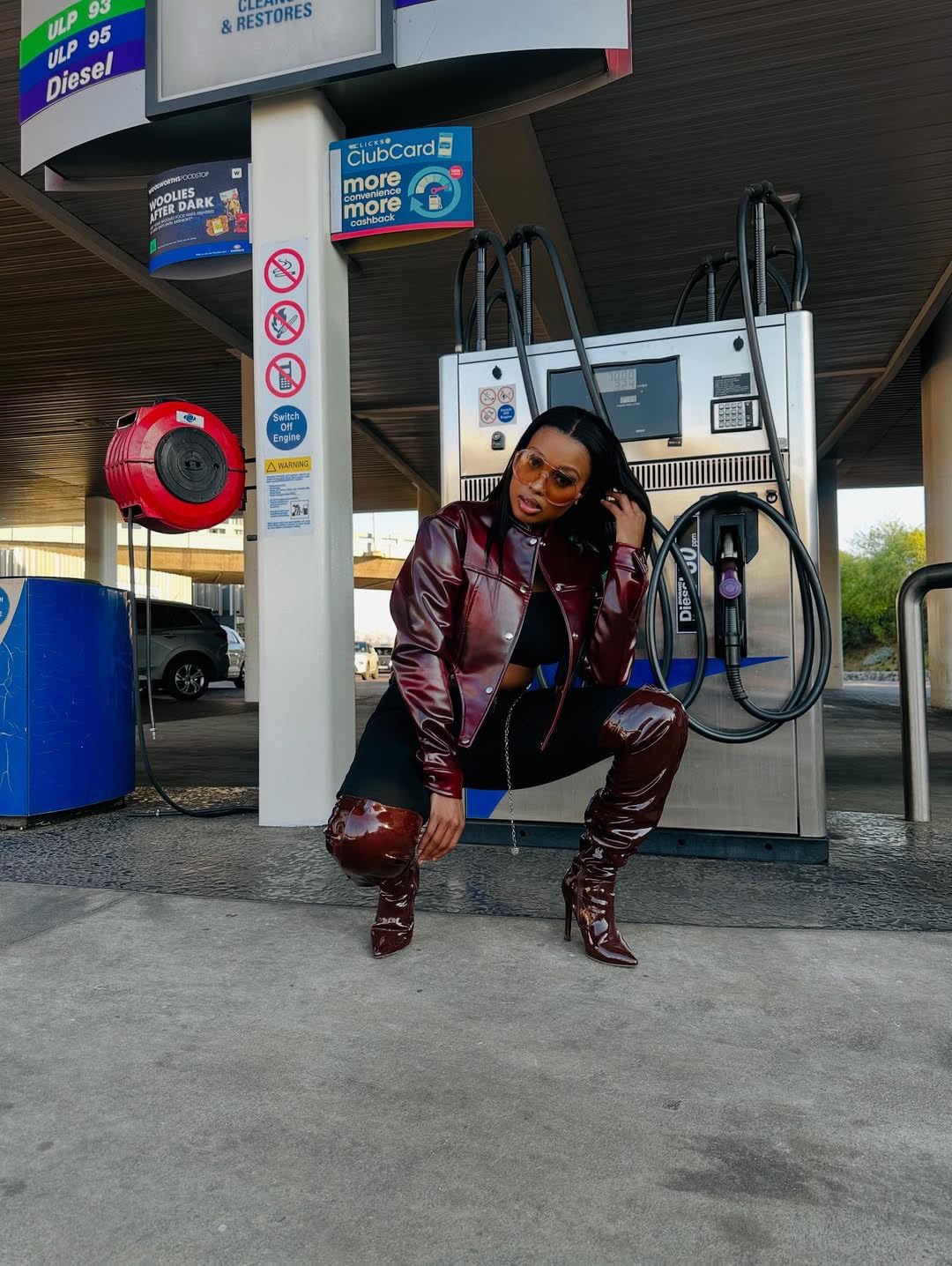 Faux Leather Jacket for Women Buttons Cropped Jacket Bomber Motorcycle Short Jacket Sexy PU Jacket - Image 5