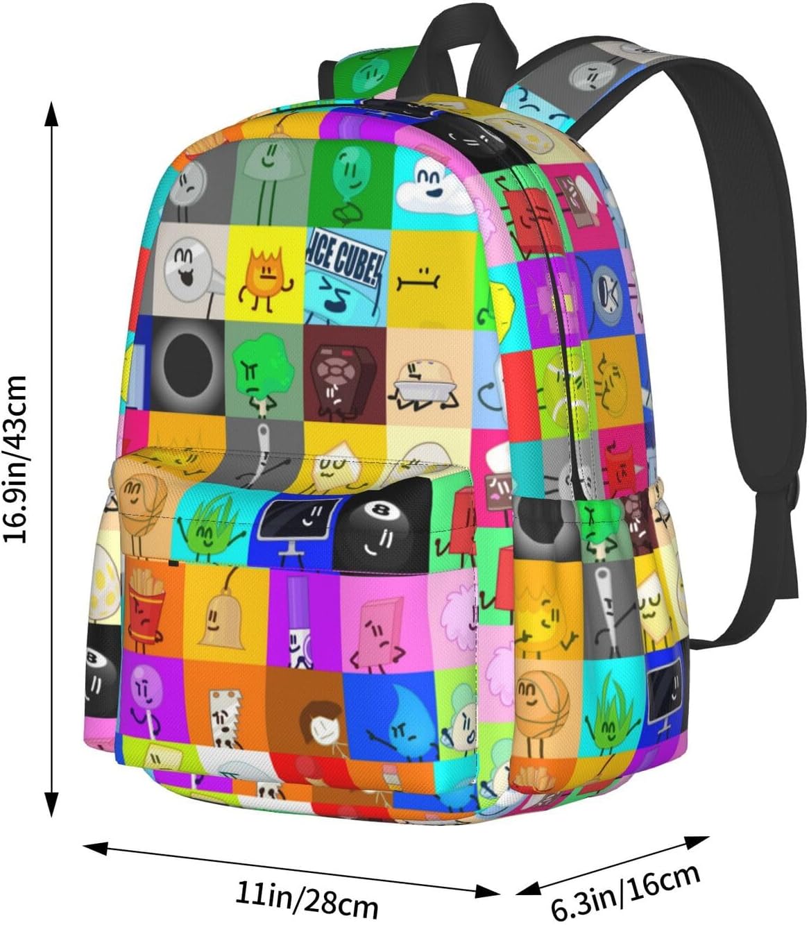 Hiking Daypacks Large-Capacity Backpack And Insulated Lunch Bag Combination Sets, Black8