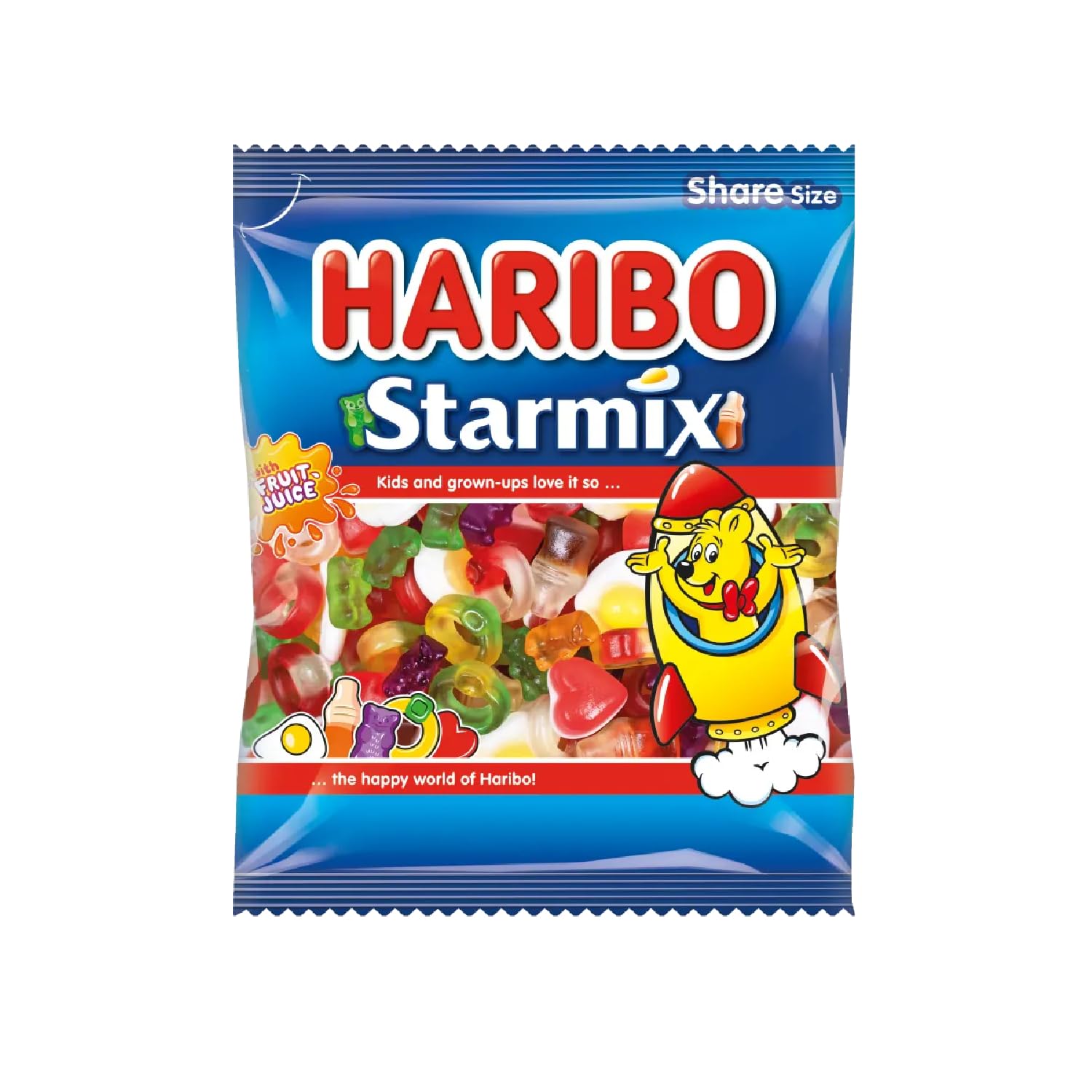 Starmix with Real Fruit Juice, Iconic Fruit & Cola Gummy Sweets Loved by All Ages, 140g