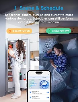 Meross Smart Ceiling Fan Control and Dimmer Light Switch and Smart WiFi Garage Door Opener Remote