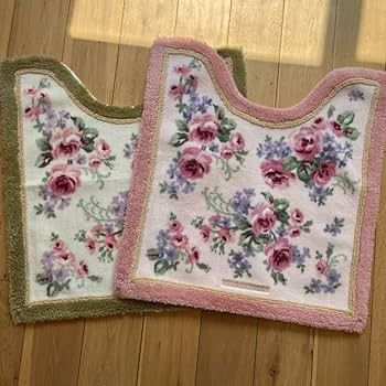 Amazon.co.jp: ローラアシュレイ トイレマット 2枚セット