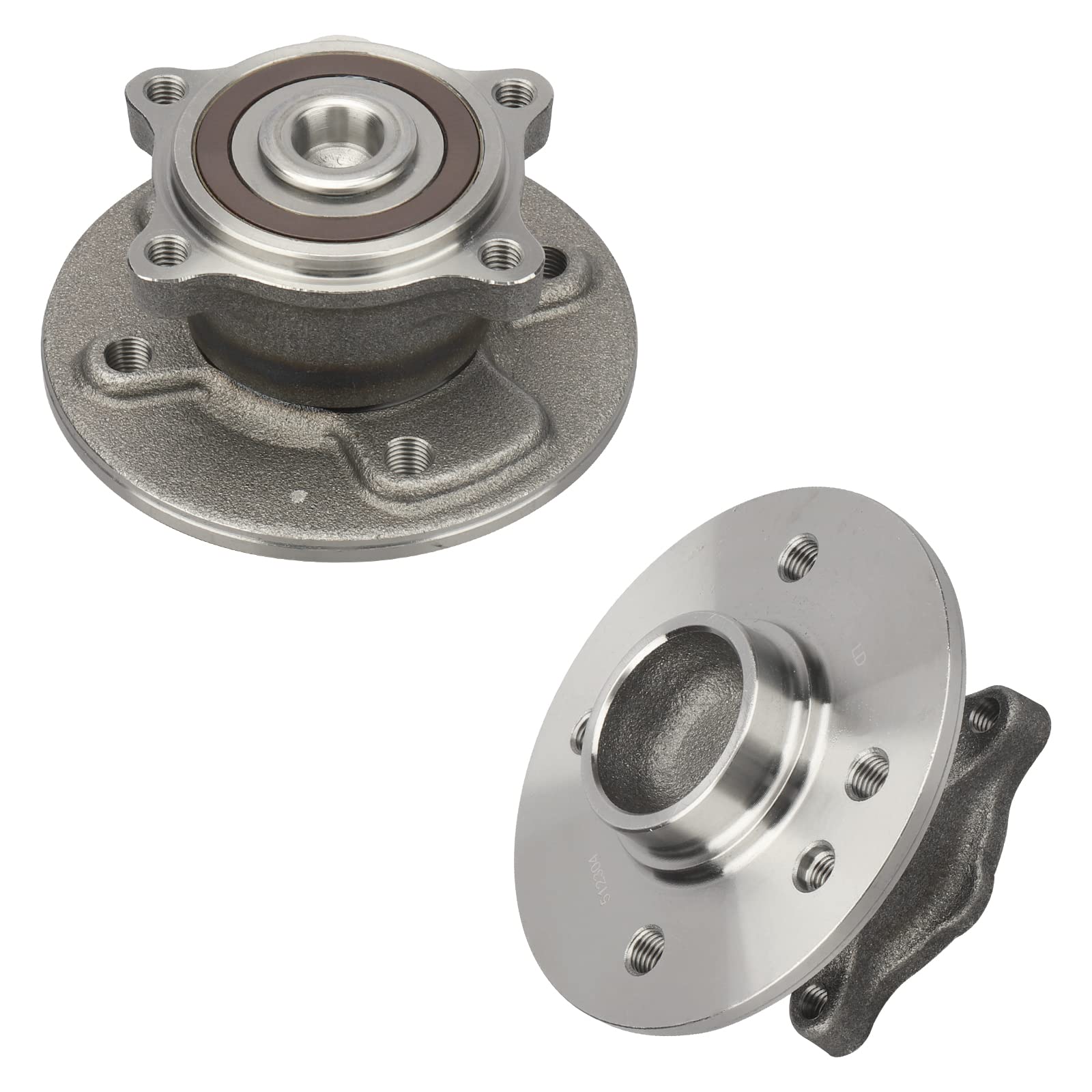 (Pair) DRIVESTAR 512304 Rear Wheel Hub & Bearing Assembly Driver or Passenger for Mini Cooper 2002 2003 2004 2005 2006(ABS Models; M12 Threads ONLY)-4