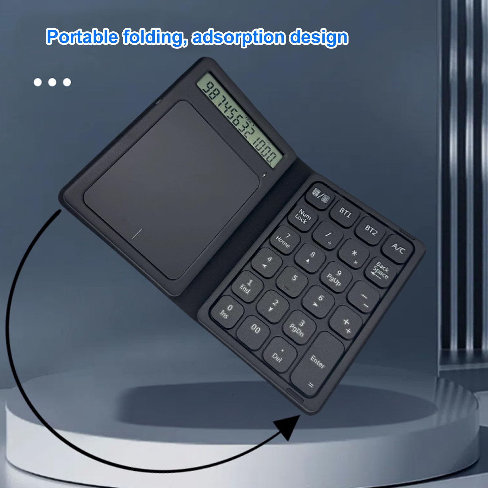 Pad Bluetooth Numero Pad, Tastie di Tastie di Tastiera Numerica Wireless Ricaricabile 23 Tasti con Calcolatore Touchpad Esterno Numpad Tastiera Immissione dei Dati