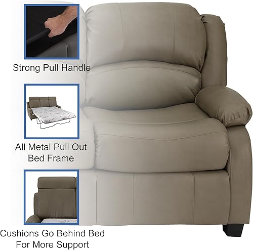 Miniatura 30 de RecPro Charles - Sofá cama RV de 80 pulgadas con ocultar una cama | Muebles de RV | Sofá RV (caoba) Mahogany,Castaño,Masilla,Toffee