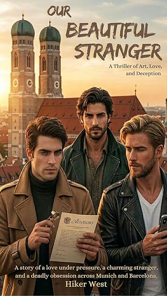 Cover of Our Beautiful Stranger: A Gay Thriller of Art, Love, and Deception by Hiker West
