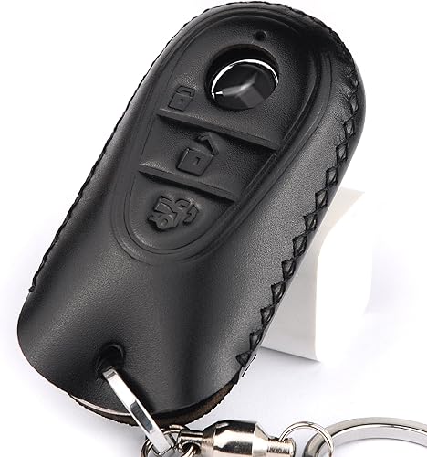 Miniatura 3 de Cadtealir Funda de piel italiana para llavero compatible con Mercedes Benz Clase S Clase G Clase E