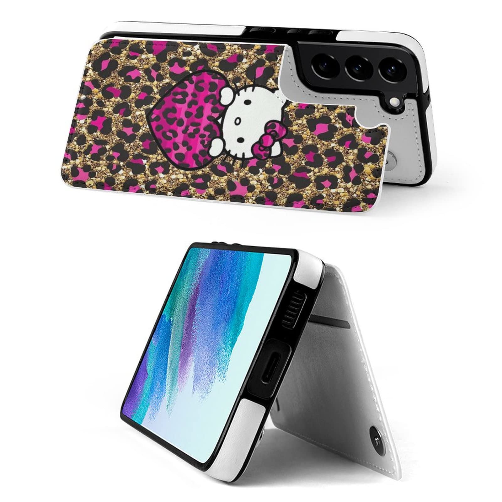 ハローキティ ヒョウ柄 折りたたみ携帯電話カバー Amazon.co.jp: Galaxy S22 ケース 手帳型 ハローキティ ヒョウ柄