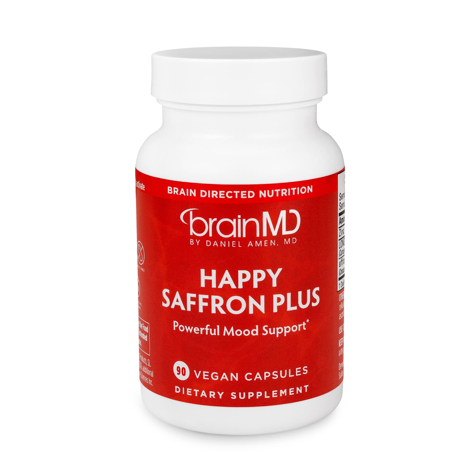 Buy Dr. Amen BrainMD Happy Saffron Plus 90 Capsules Saffron Flower