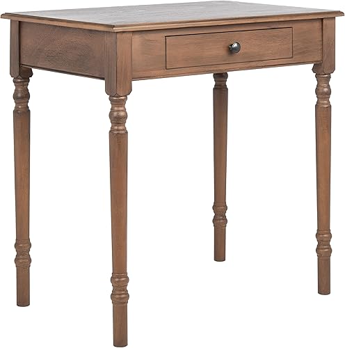 Miniatura 4 de SAFAVIEH Home Collection Arina - Escritorio de oficina con 1 cajón, color marrón