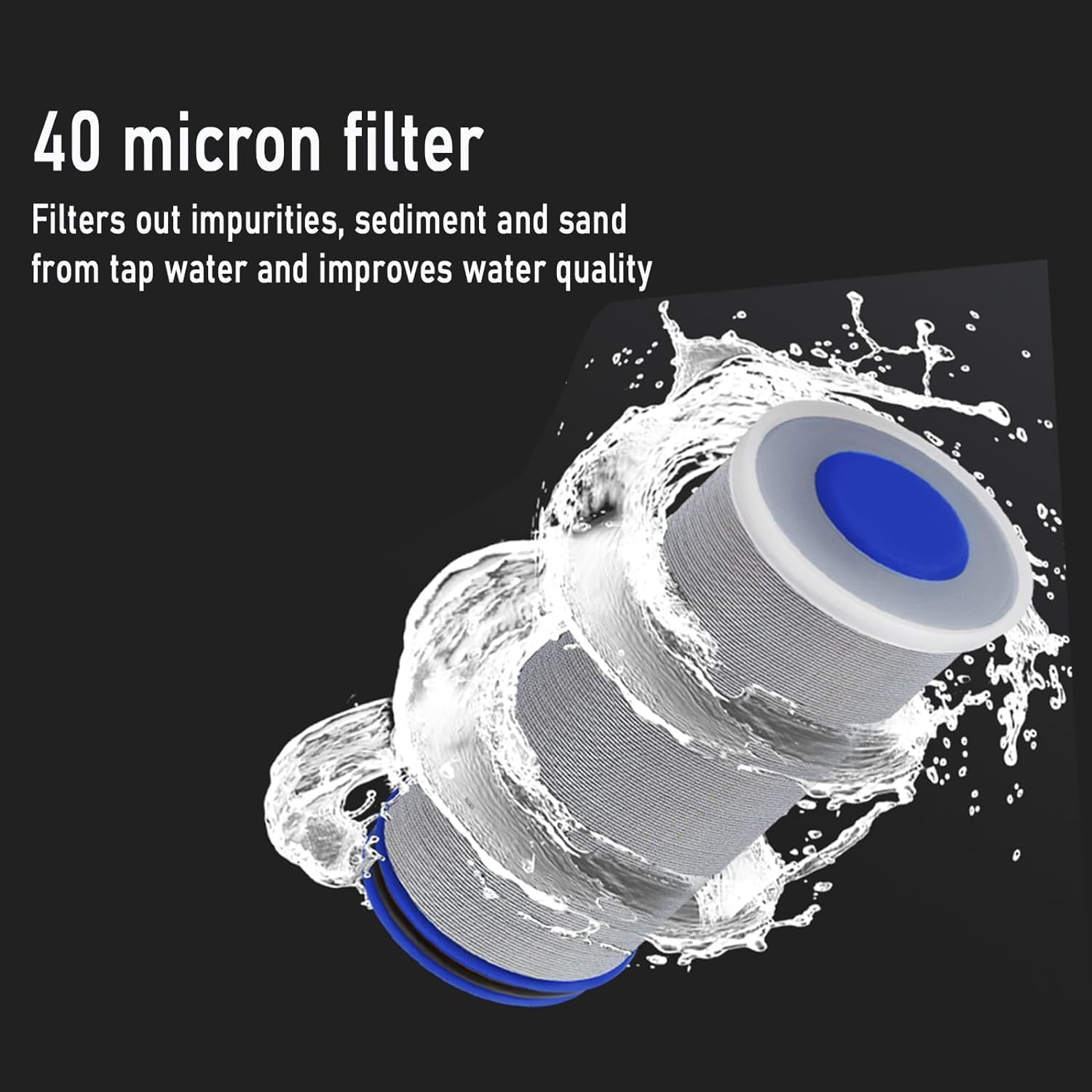 Filtre à eau pour robinet TAOZHUGONG, Préfiltre de sédiments A- 3/4''