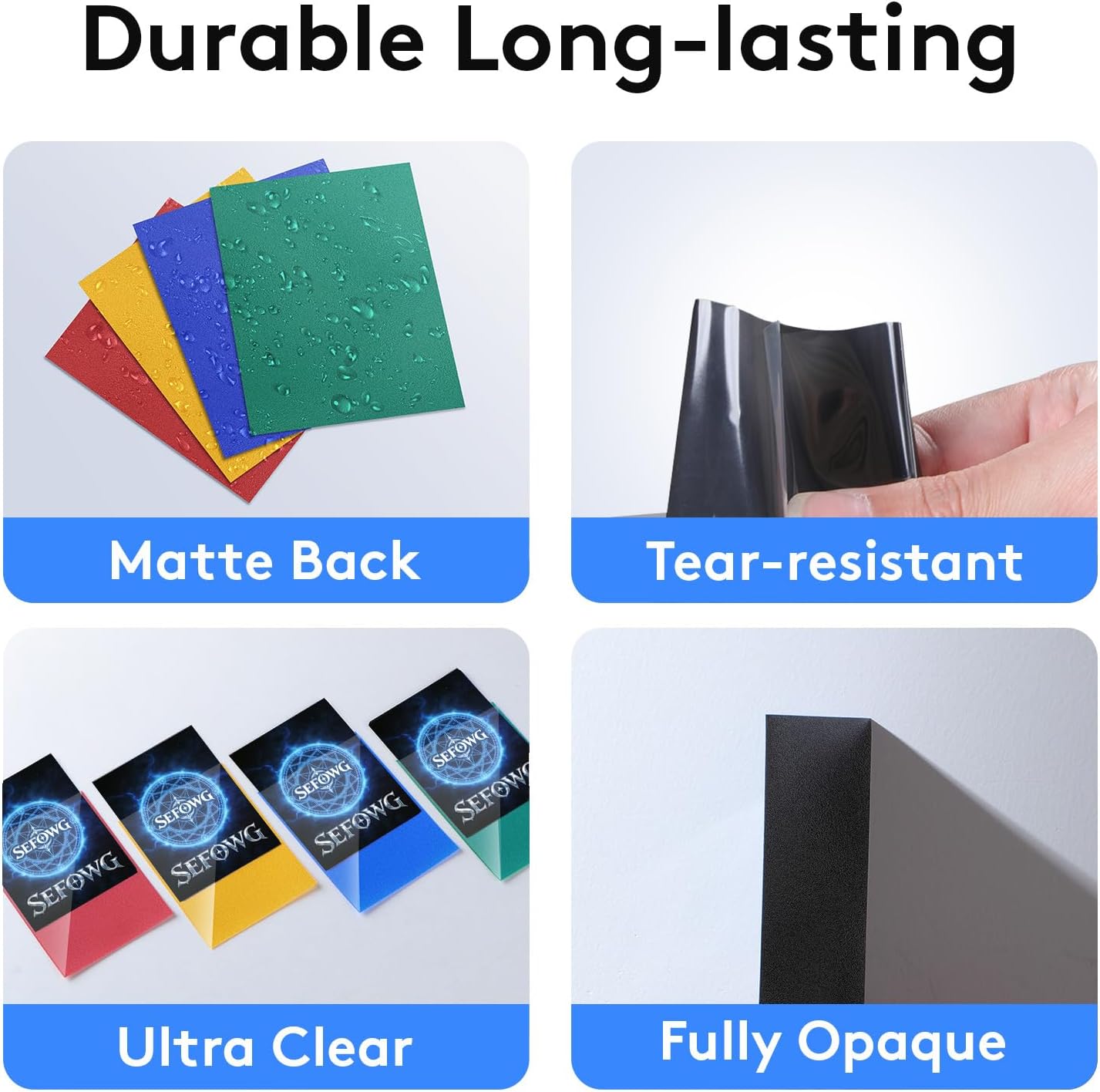 600 PCS Card Sleeves for MTG, TCG, 6 Colors Matte Card Sleeves Magic, Magic Card Sleeve, Card Protectors for MTG, TCG, Baseball, Trading, Game Cards