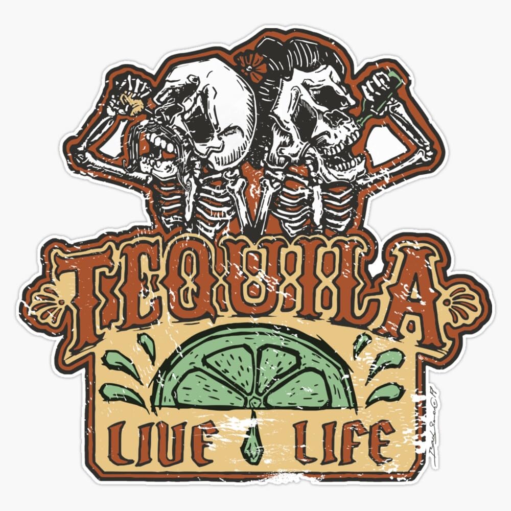 Tequila! Sticker Bumper Sticker Vinyl Decal 5"