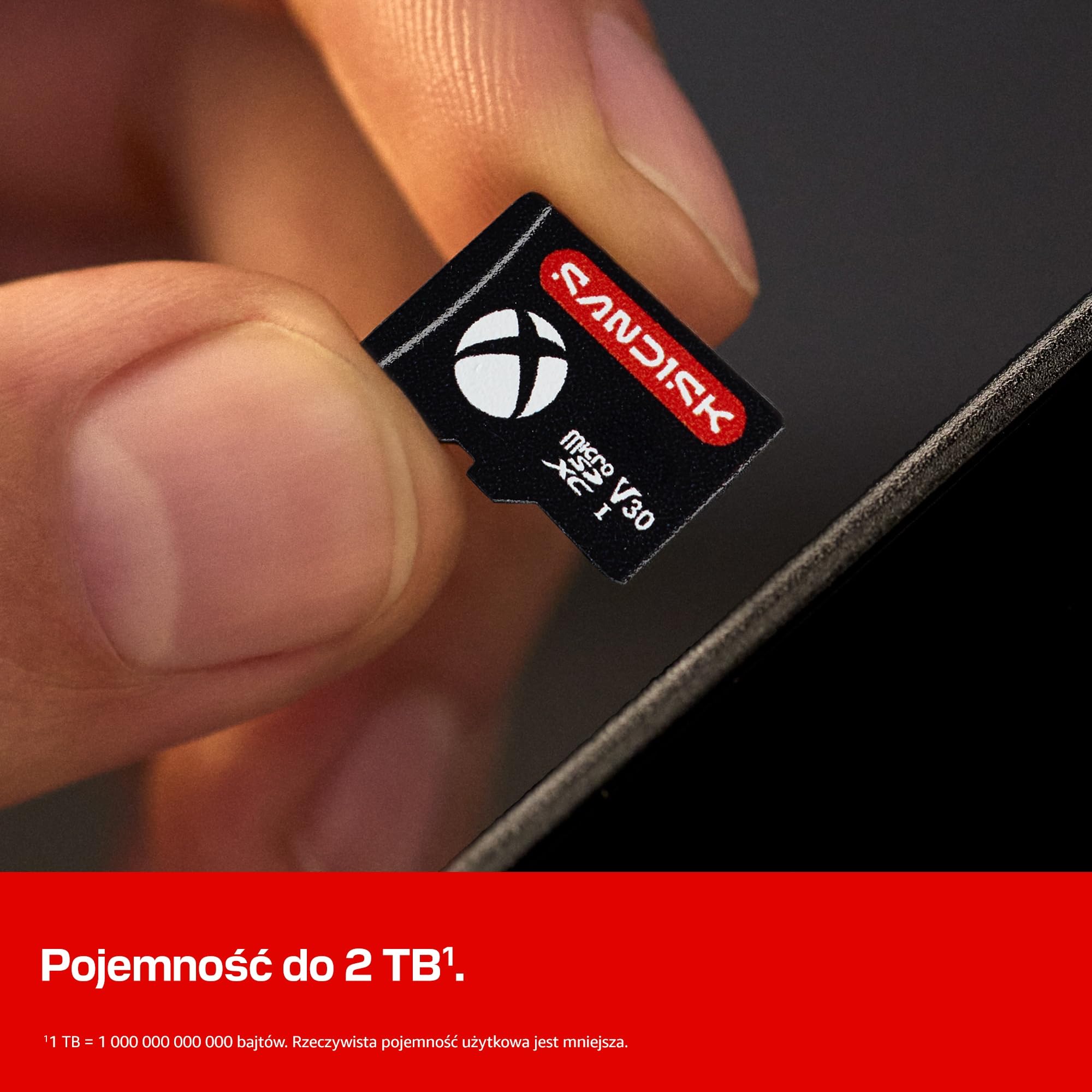 SANDISK Karta microSD do konsoli ROG Xbox Ally (X) 512 GB, oficjalna licencja Xbox (prędkości odczytu do 200 MB/s2, prędkości zapisu do 140 MB/s)