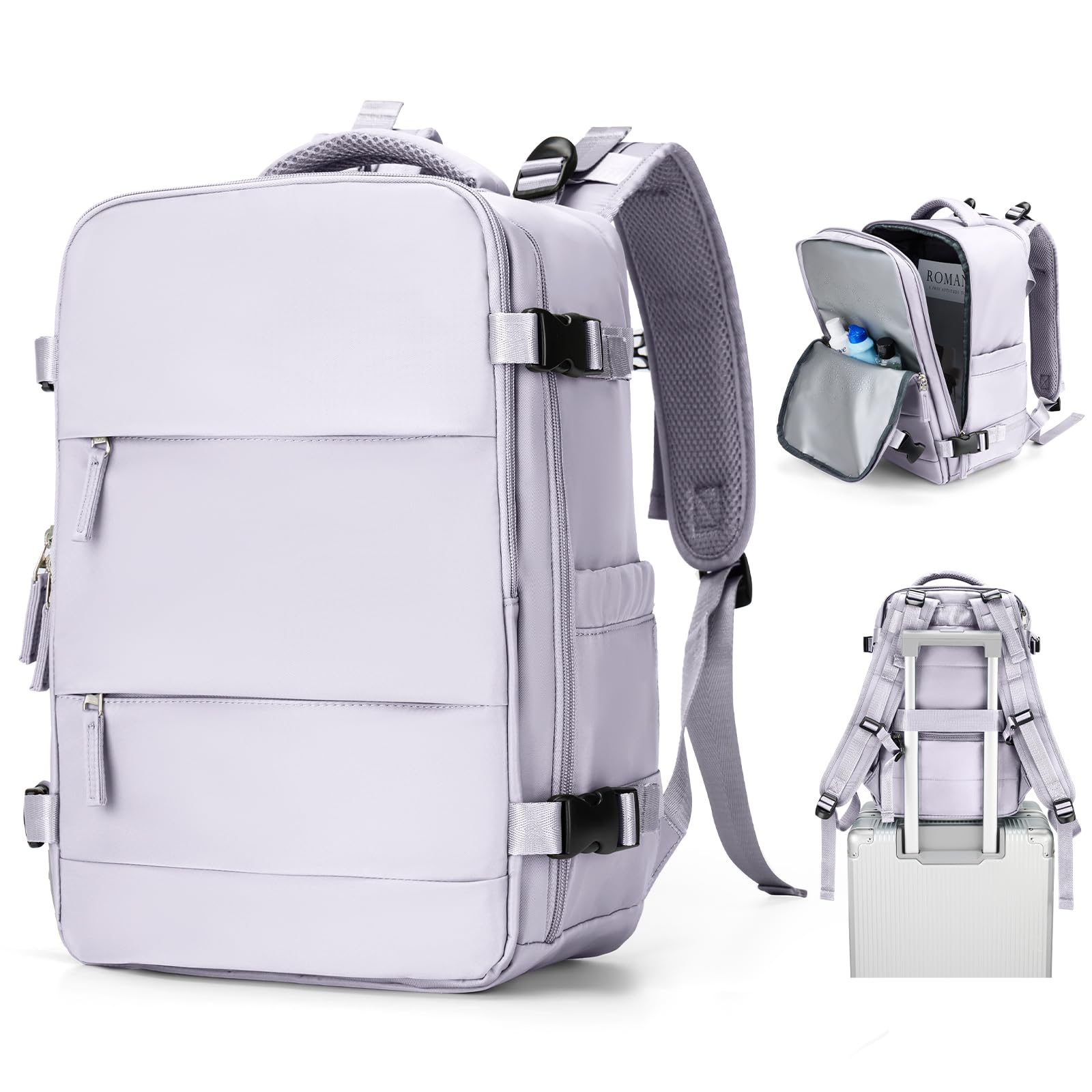 BJLFS Borse da Cabina per Ryanair 40x20x25 Bagaglio a Mano Zaino Borsa Zaino da Viaggio, Zaino da trekking,Zaino Easyjet 45x36x20,Zaino Casual per laptop da 14 pollici per scuola