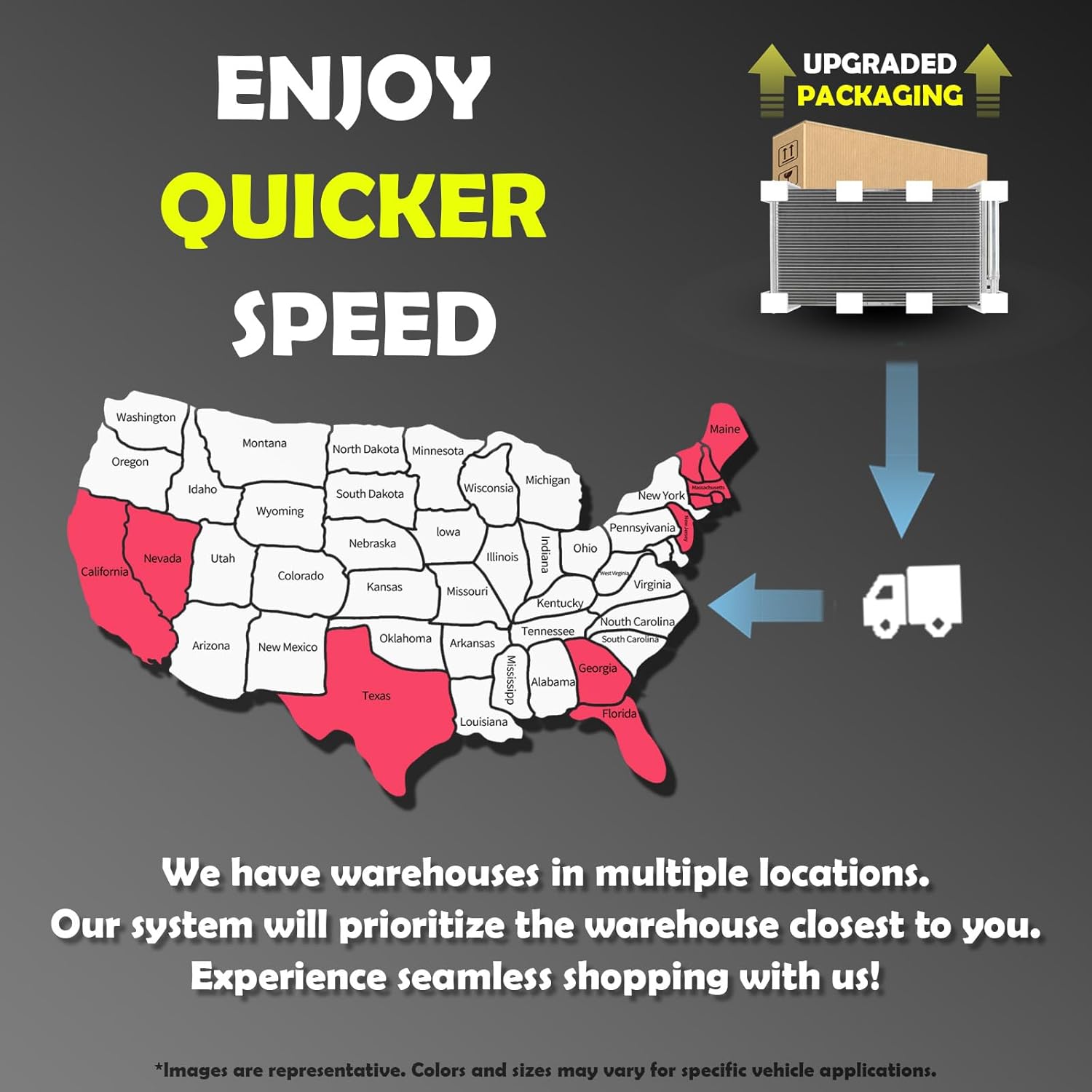 VibeUp 3296 Condenser Compatible With Toyota Tundra 2000-2005 3.4L 4.0L V6 4.7L V8 | Replaces 884600C050 3030190 884600C010 884600C020 P402526