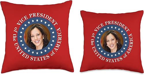 Miniatura 3 de Kamala Harris, vicepresidente de los Estados Unidos América, almohada de 15.7 x 15.7in, multicolor