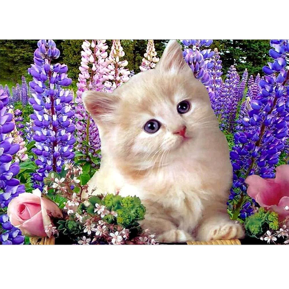 Kits de Diamant Peinture chaton grande taille 40x100cm art mosaïque pour adulte