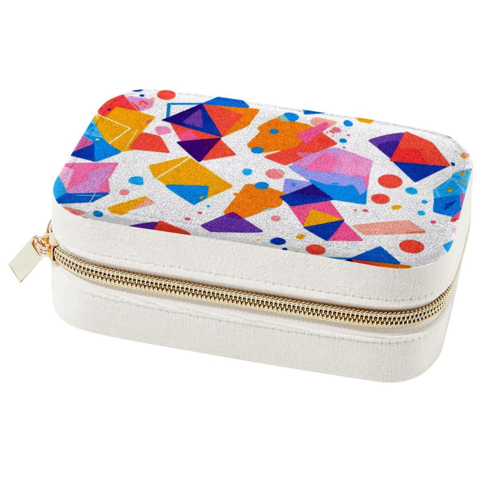 Boîte à bijoux de voyage colorée pour vos bagues et colliers en vacances