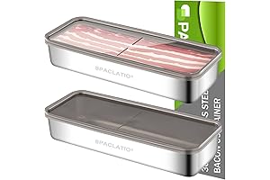 304 Stainless Steel Airtight Thick Bacon Container
