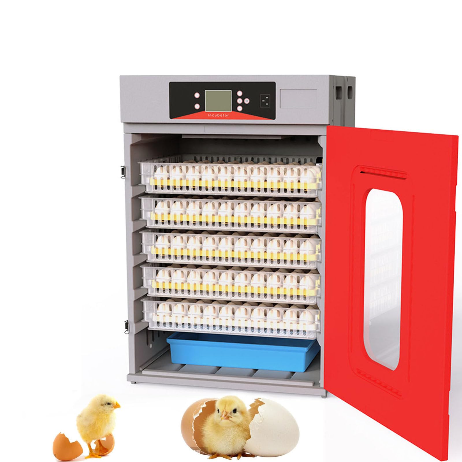 Incubadora de huevos 400 con control automático de temperatura y humedad, humidificación inteligente, duradera, para granja avícola