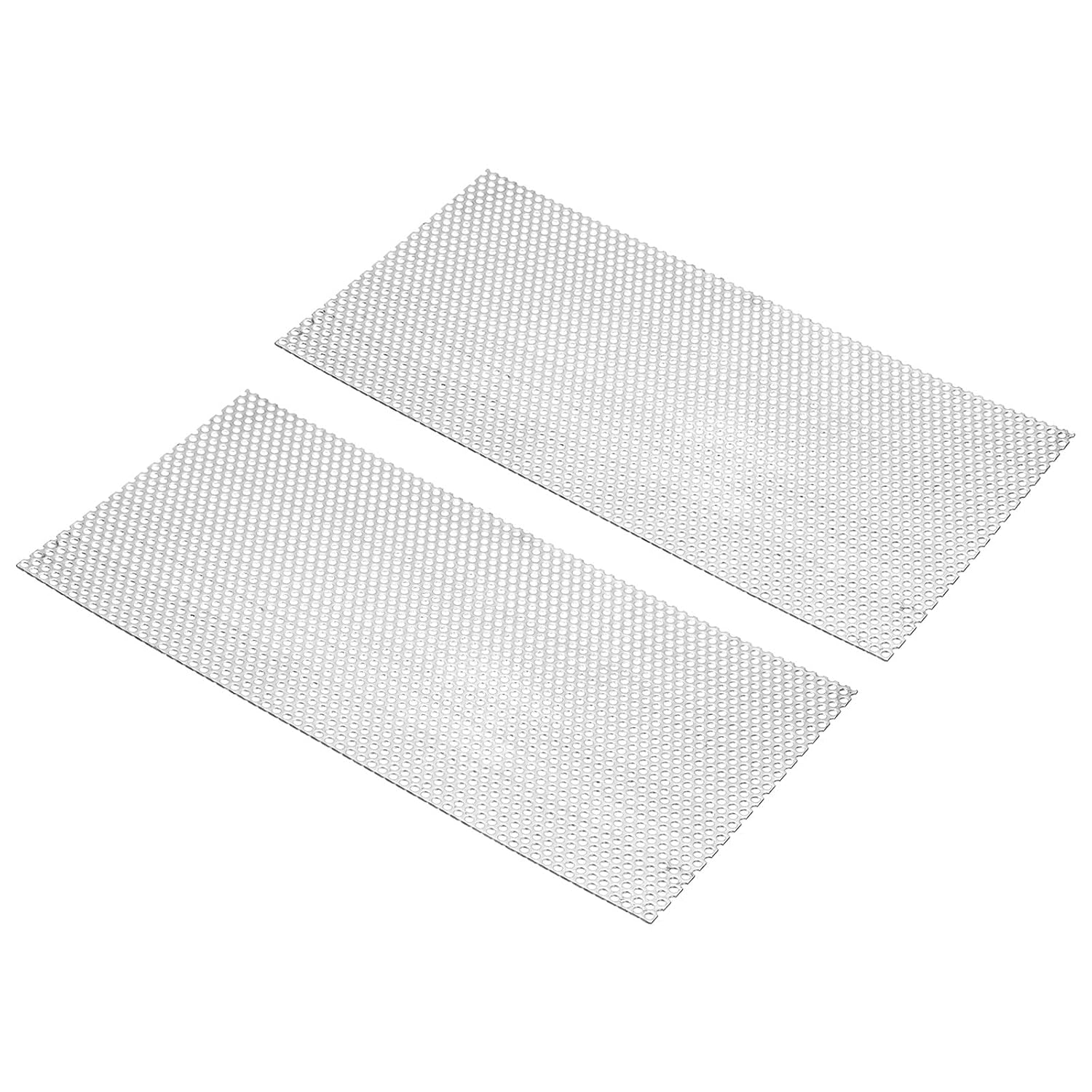 PATIKIL 7.9" L X 3.9" W Perforated Metal Sheets, 16Ga 0.2" Hole
