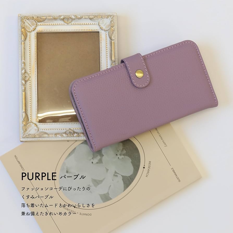 【色:パープル_サイズ:iPhone12】HANATORA iPhone12 ケ Amazon.co.jp: [HANATORA] iPhone12ProMax ケース 手帳型 本革