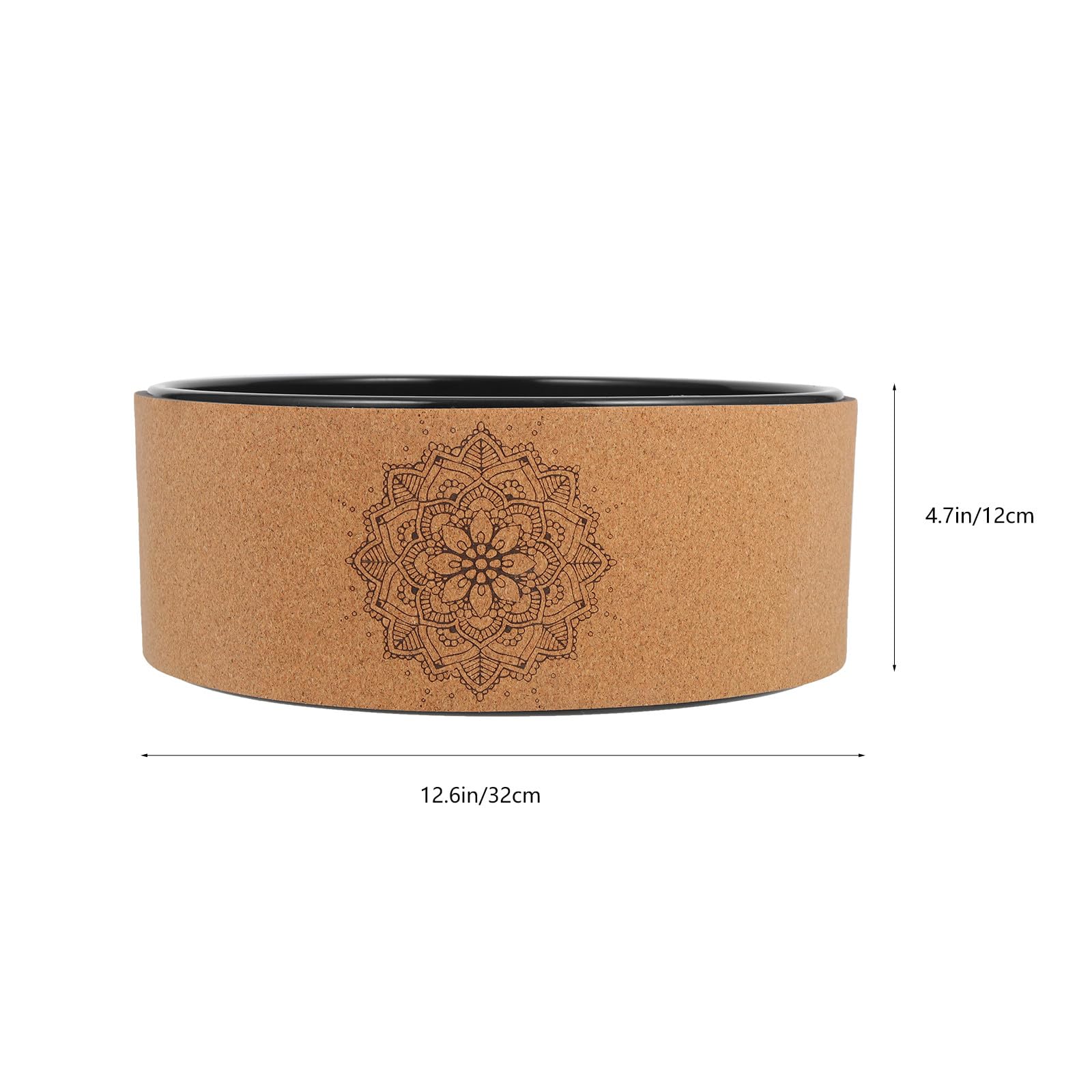 Generico Sports Massage Wheel Antiscivolo, Ruota Yoga Naturale per Schiena e Allenamento Flessibilità, Accessorio per Yoga Training e Pilates, per Donne