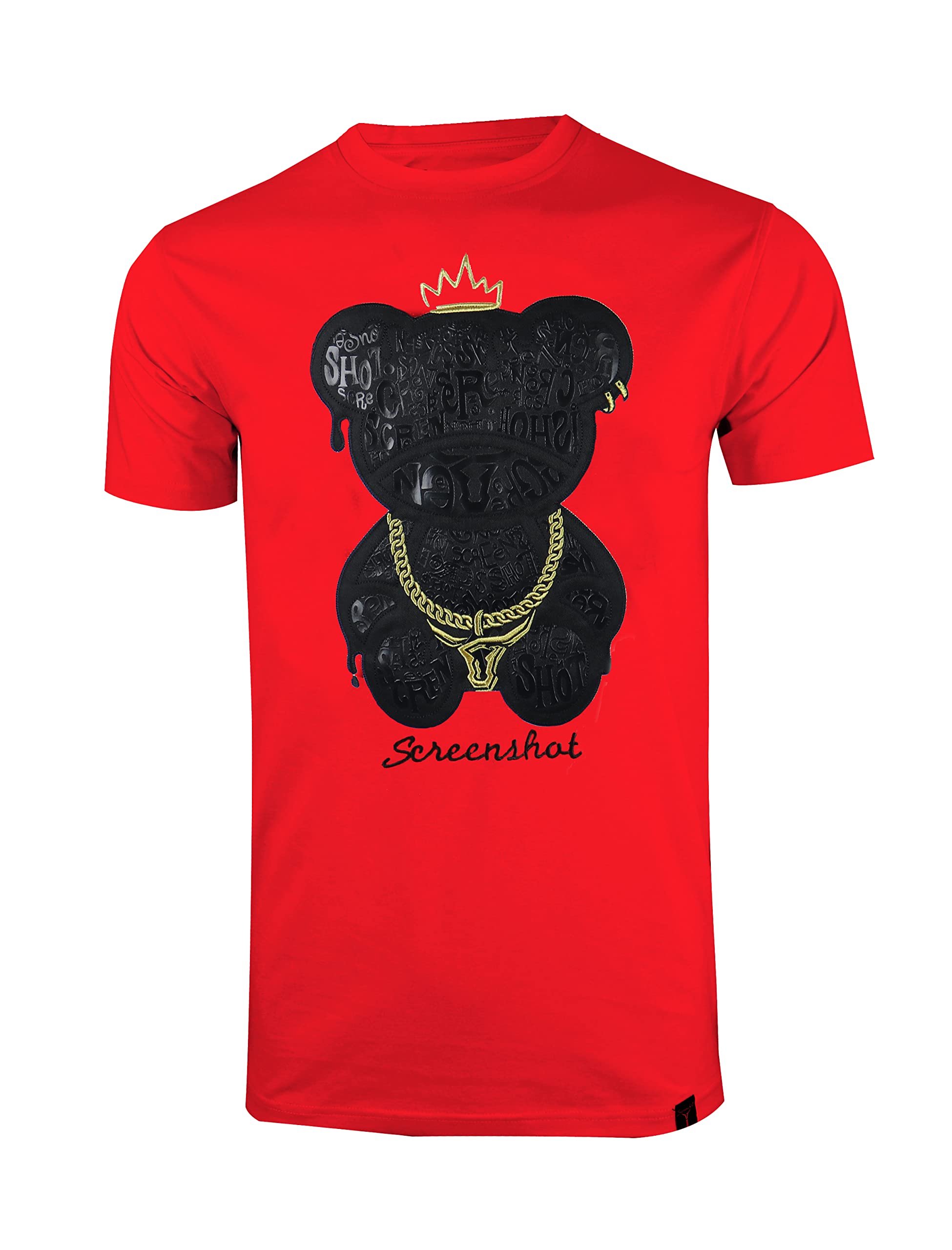 SCREENSHOT-2202-SS-2 Mens Stylish Double Layer Patch Embroidery High Density Gel Premium Quality Tee