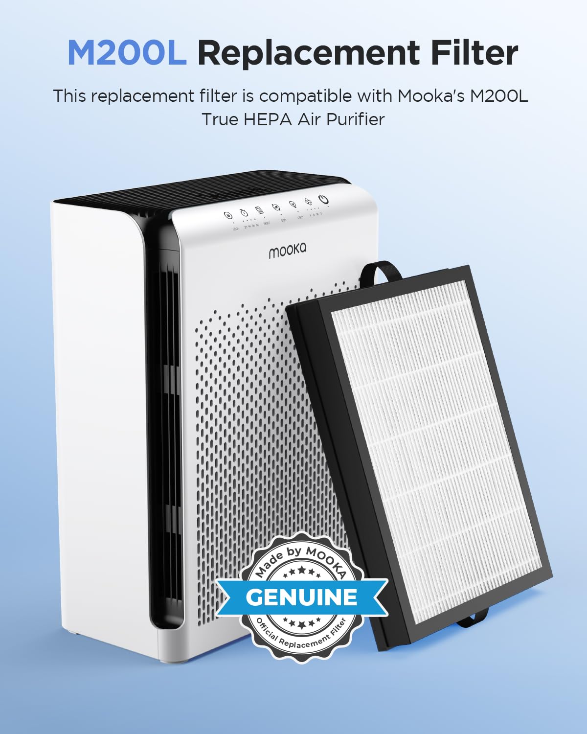 Amazon.com: MOOKA 1 Pack M200L Air Purifier Filter Replacement