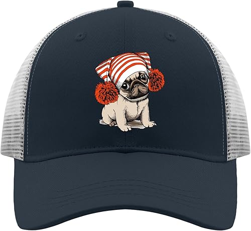 Miniatura 1 de Sombreros para papá, sombrero de perro carlino para hombre, sombrero divertido ajustable