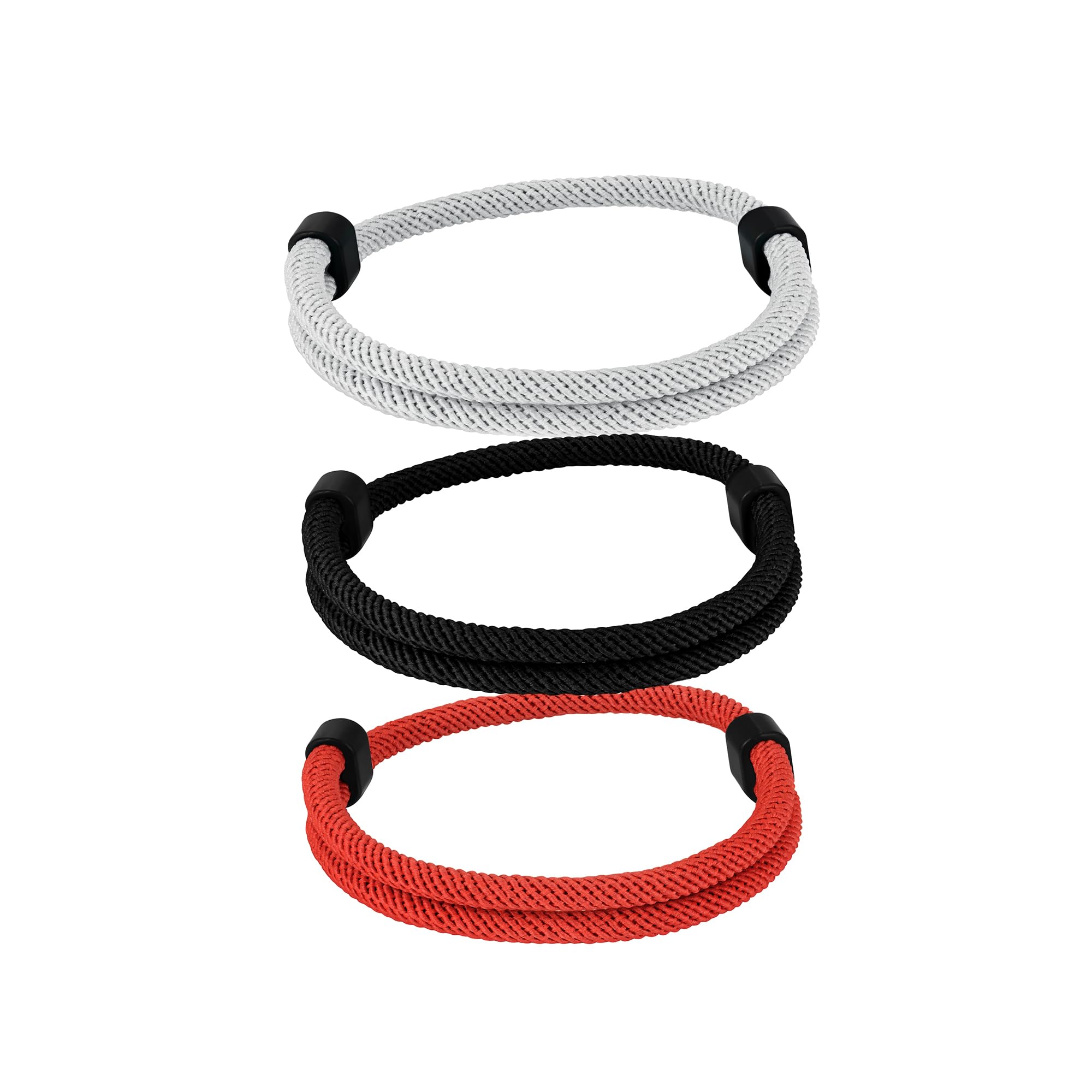 TempBeau Braccialetto da uomo in corda intrecciata nautica, 6 pezzi, braccialetti da surfista in paracord, fatto a mano, multicolore, regolabile, per uomini e donne, 27 cm, Metallo