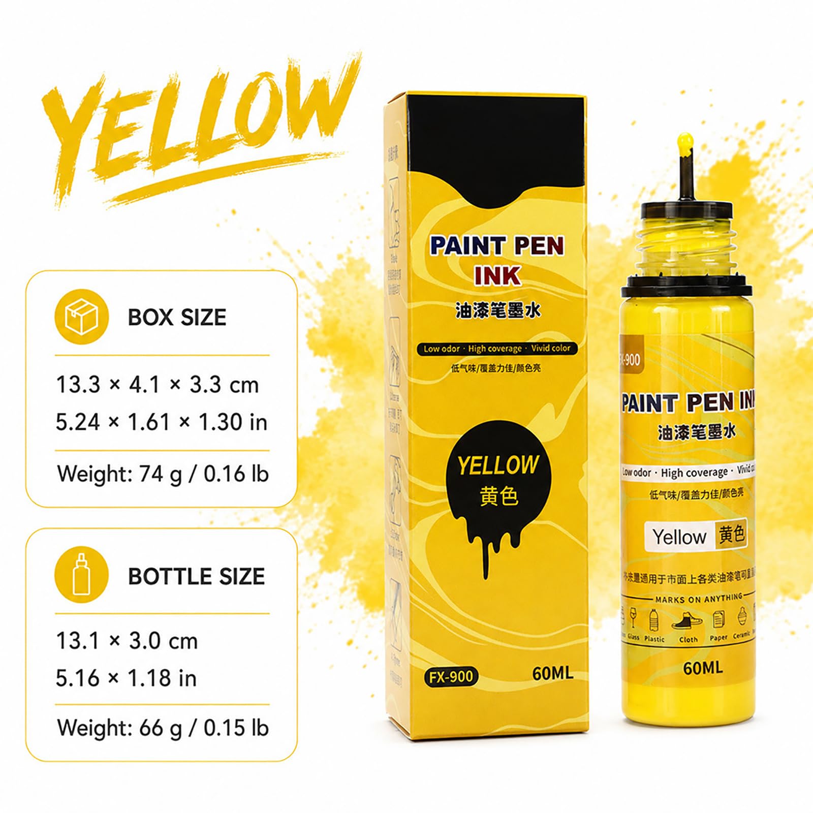 Ensemble de 12 bouteilles d ' encres de peinture à l ' huile, Collection de peintures à base d ' huile pour amateurs et artistes, 60ml par bouteille