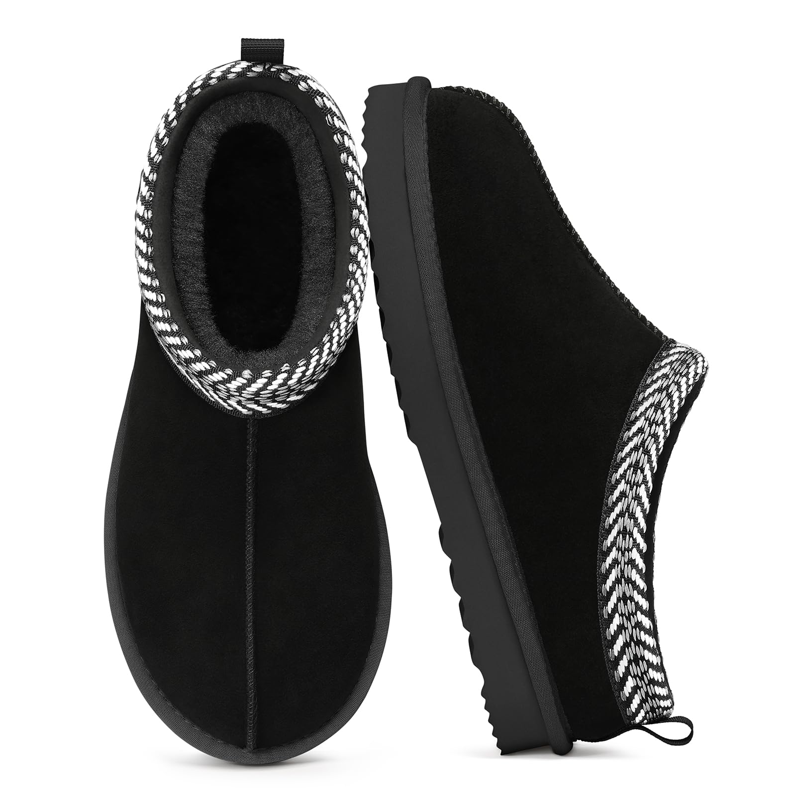 Litfun Genuine Suede Slippers