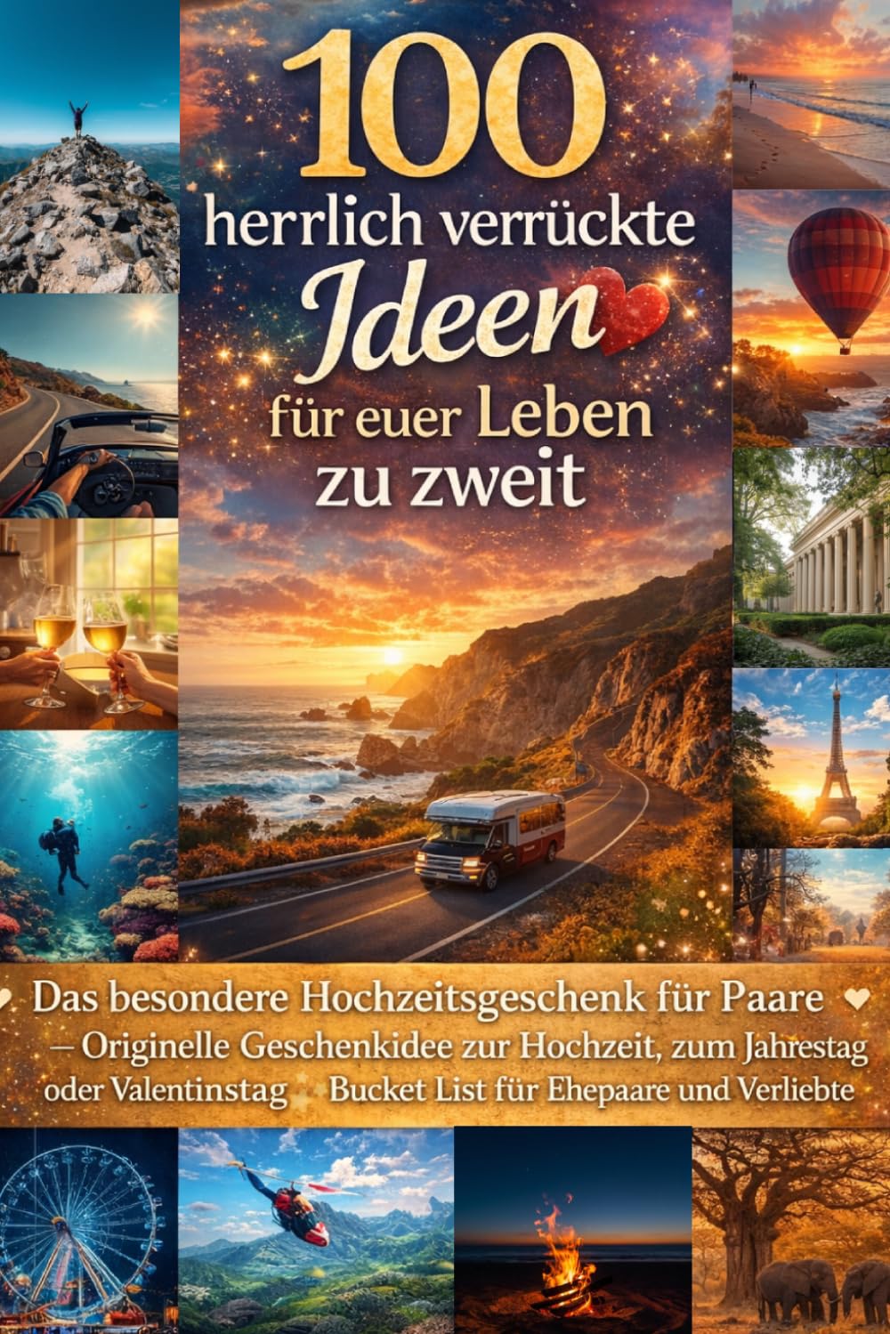 100 herrlich verrückte Ideen für euer Leben zu zweit, eine unvergessliche Paarzeit ohne Kinder: Gemeinsam lustige, verrückte und romantische Momente erleben, Date ideen für Paare