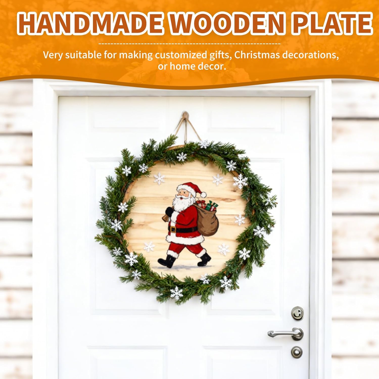 Unfinished Wood Circles for Crafts, Wood Sign Blank Round Wooden Discs for DIY Crafts Door Hanger Sign, Painting, Wooden Plaques for Crafts (12 Pcs,18 inch)