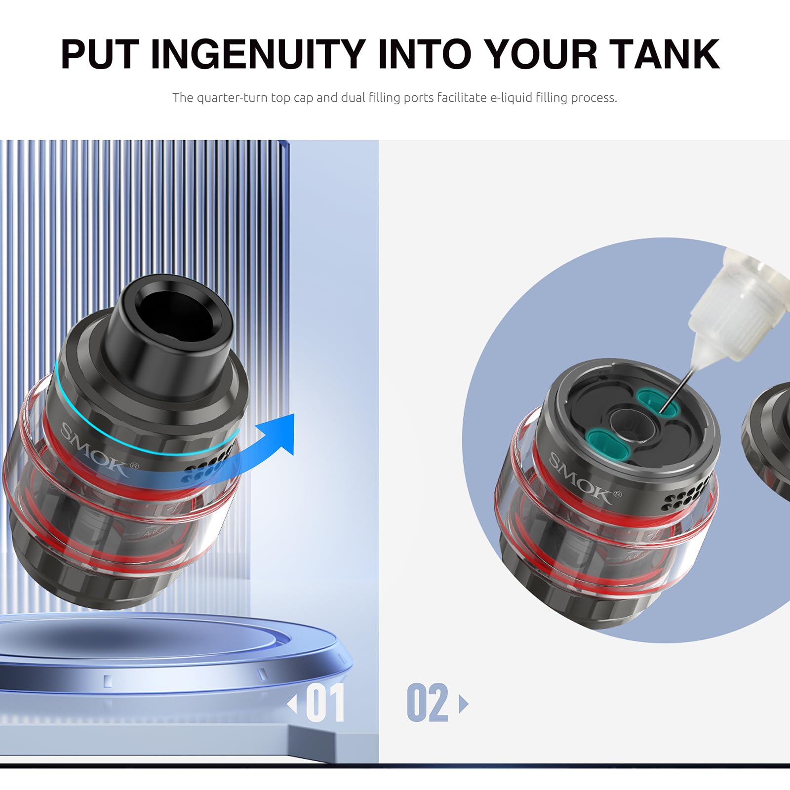 SMOK Mag Solo Mod Kit 100W T-Air Tank 5 ml 21700 18650 ohne Akku Schwarz | TA 0,2 Ohm und 0,4 Ohm Coils, auslaufsicheres Top-Fill-System, TFT-Display, USB-C-Laden, ohne Nikotin