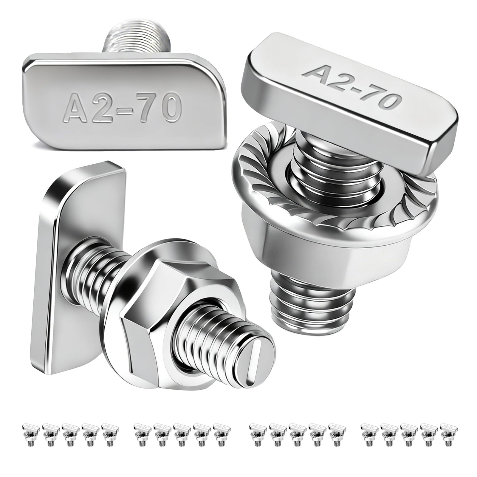 PDKKFF 60 Stück Senkkopfschrauben M3x8mm Innensechskant, Sch