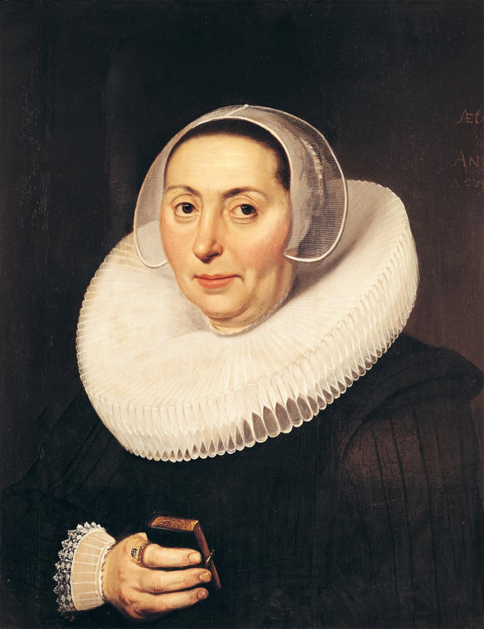 POSTERIIk Vintage Classic Picture Landscape Artwork Portrait of a Woman by Aelbert Cuyp Portrait Canvas Painting for Office Home Decor 60x90cm