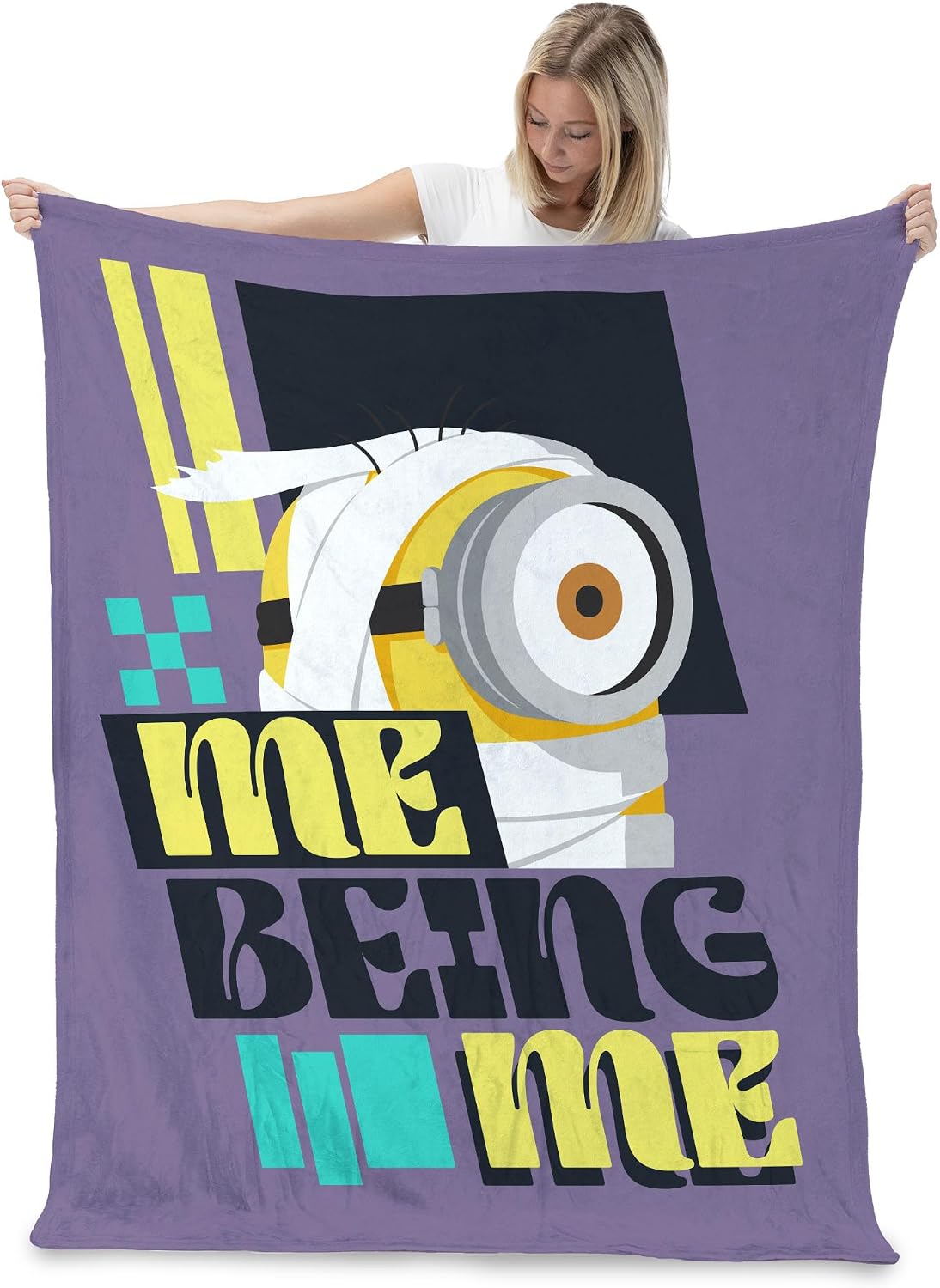 Northwest Despicable Me 4 Cloud Throw Blanket, Super Soft Plush Blanket, 50 x 60 inches, Me Being Me