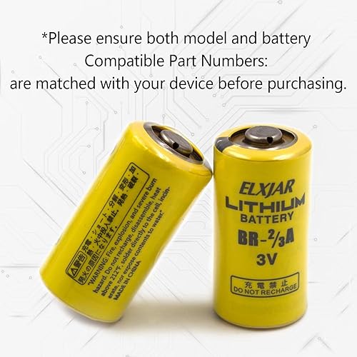 Miniatura 5 de (2-Pack) 3V BR-23ASSP 23A batería de litio, reemplazo para Panasonic BR-23A