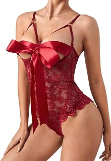 SSoShHub Premium Front Knot Open Babydoll Lingerie Bikini Swimwear Mini Chemise Bodysuit Lingerie Mesh Bikini Nightie with... Price In India