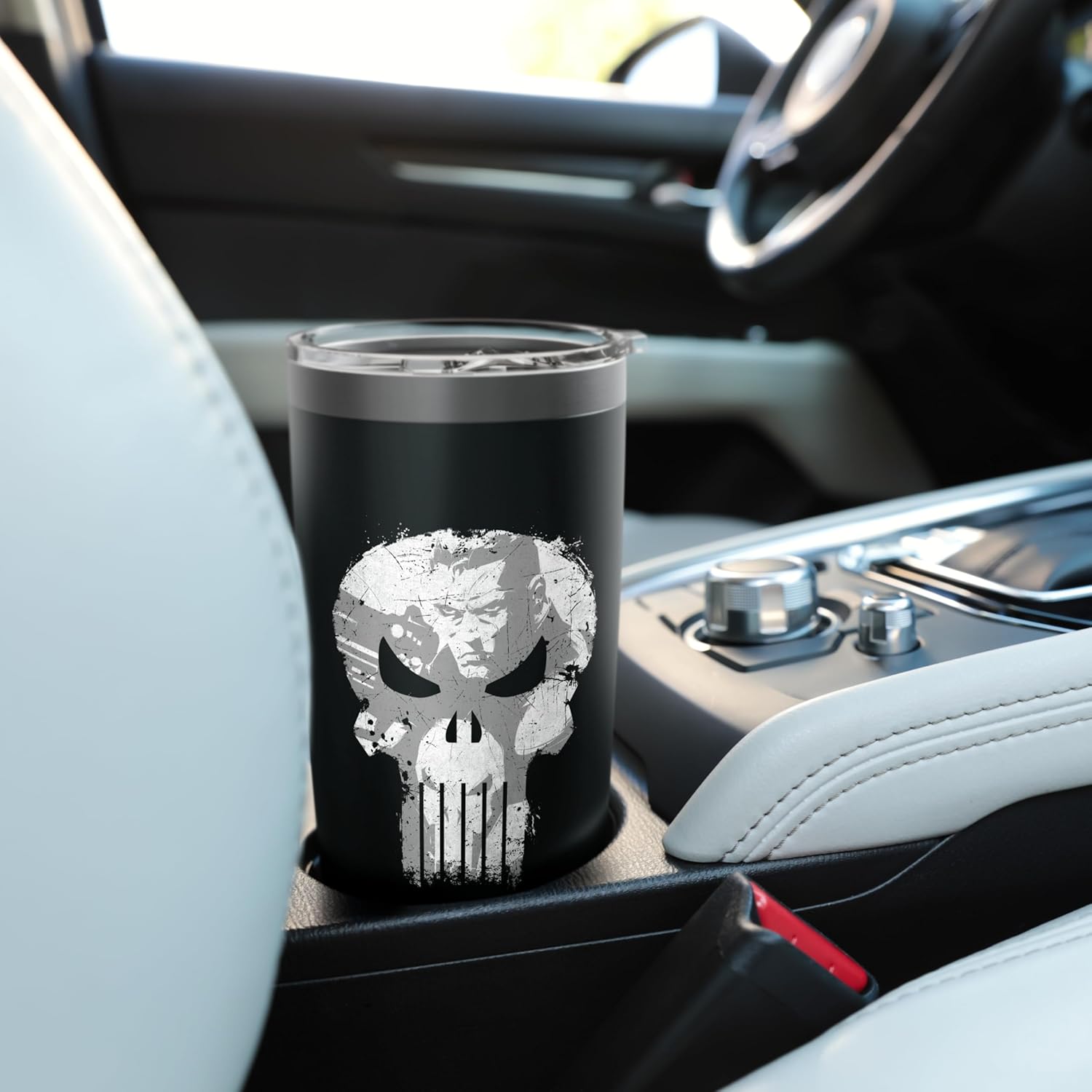 Marvel The Punisher Skull Logo Frank Castle Stainless Steel Insulated Tumbler - Image 6