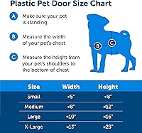 Vista 6 de PetSafe Puerta de plástico para mascotas mediano blanco HPA11-10967